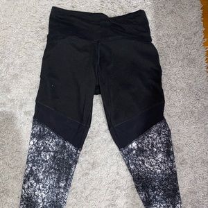 mesh capri leggings